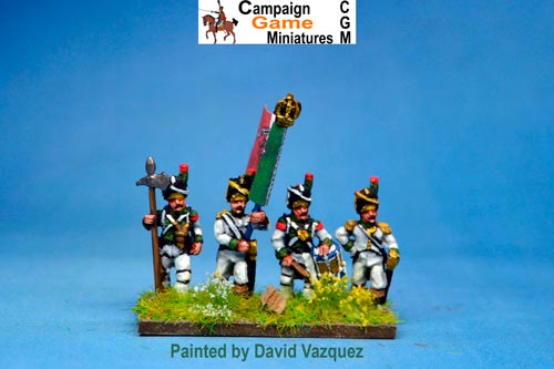 Italian Guard Velite Grenadiers (Veliti Reale) Command Standing.