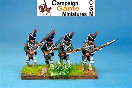 Italian Guard  Chasseurs (Reale) Advancing.