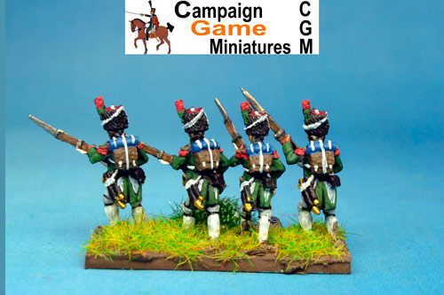 Italian Guard  Chasseurs (Reale) Advancing.