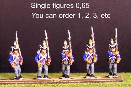 Single Figures Flank Co Marching