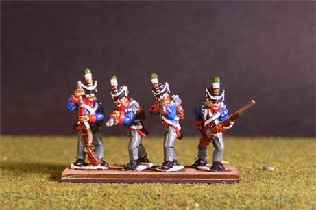 Orange Nassau Skirimish Flank company (8 figures, 4 variants including sergent)