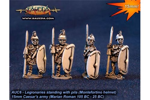 Roman Legionaries standing with pila