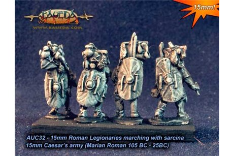 Roman Legionaries marching with sarcina x8