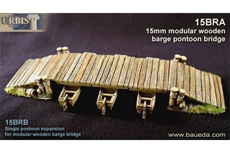 A modular barge bridge set