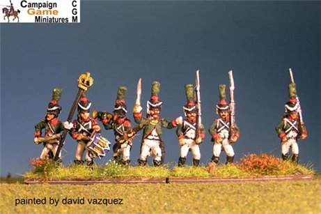 Italian Guard "Conscripts" (Reale) in Shako Marching