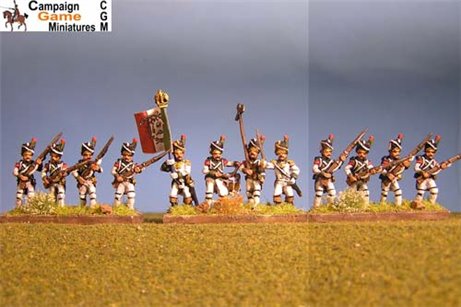 Italian Guard Velite Grenadiers (Veliti Reale) Advancing.