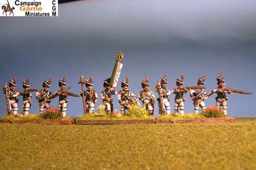 Italian Guard Velite Chasseurs/Carabinier (Veliti Reale) Firing Line.