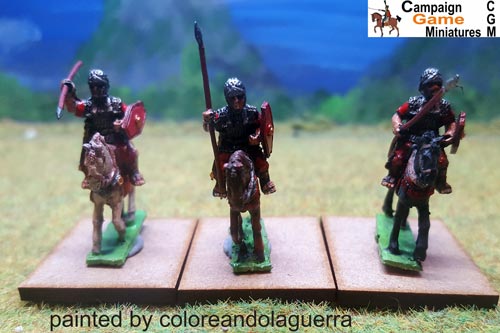 Roman Cavalry with spears & shields x 3