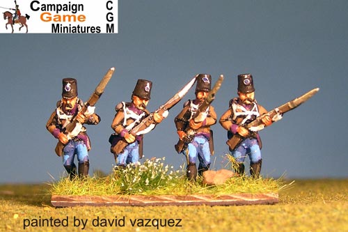 Single Figures Grenzer Light Infantry Advancing.