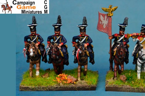 Polish Lancers Charging Czapka x 4