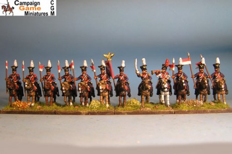 Polish Lancers at Rest with command