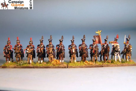 Polish Lancers Charging, Elites in Colpack with command