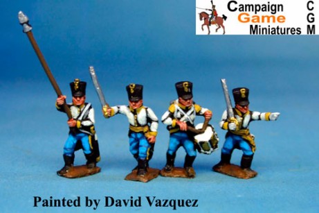 Hungarian Infantry Command 2. in Shako Marching/Advancing