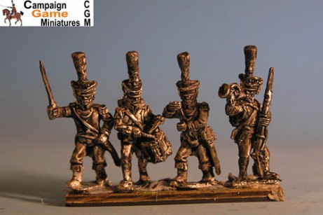 Imperial Guard Fusilier Chasseur Command by Campaign Game Miniatures