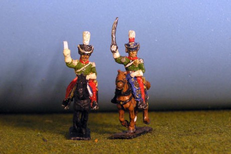 Cavalry General in Shako with ADC