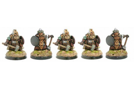 Dworgar Guard with hand weapons and shield