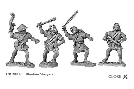 Rhodian slingers (random 8 of 4 designs)