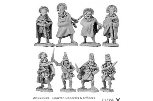 Spartan Generals & Officers (random 8 of 8 designs)