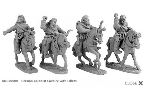 Persian Colonist Cavalry w/fillets (Random 4 of 4 designs)