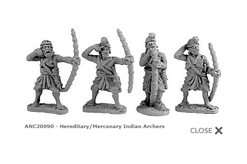 Hereditary/Mercenary Indian Archers (Random 8 of 4 designs)