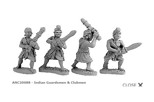 Indian Guardsmen & Clubmen (Random 4 of 4 designs)