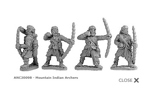 Mountain Indian Archers (random 8 of 4 designs)