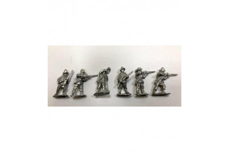 Arquebusiers Firing & loading 2.  (6 different figures)