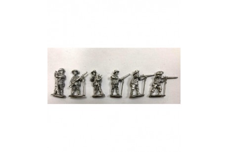 Musketeers Firing & loading 2.  (6 different figures)