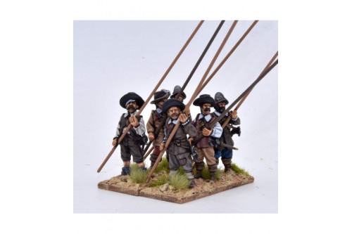 Pikemen, pike at 45º (6 different figures not including pikes)