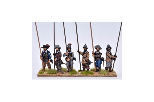 Pikemen, vertical pike (6 different figures not including pikes)