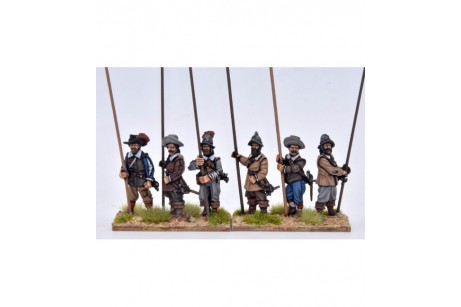 Pikemen, vertical pike (6 different figures not including pikes)